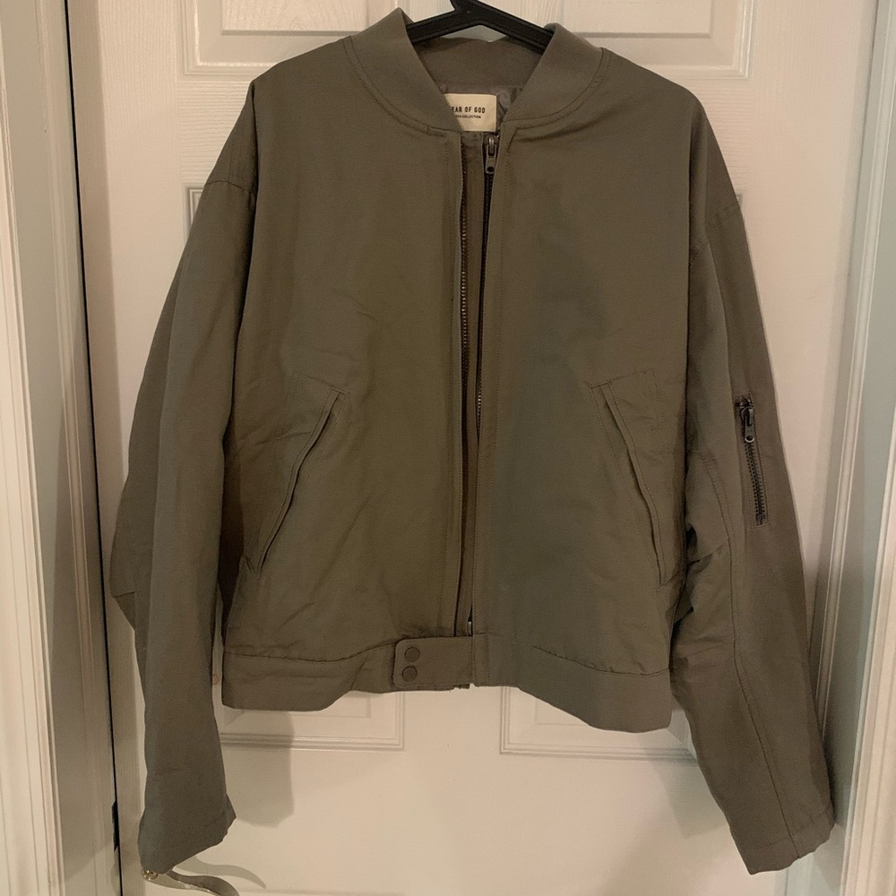 Fear of God Gray Bomber jacket Sz L